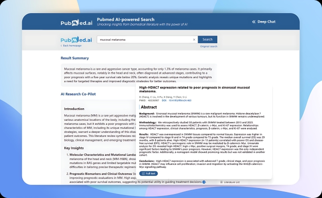 PubMed Literature Search Integration